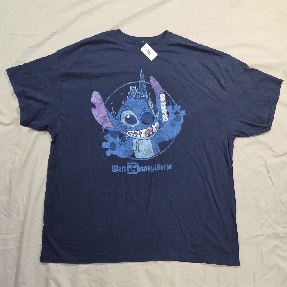 Disney World Parks Lilo &‎ Stitch Cinderella Castle Adult Shirt Size XL NEW NWT